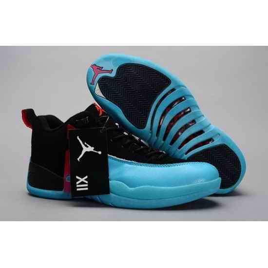 Air Jordan 12 Shoes 2014 Mens Low White Blue